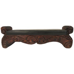 1950s Witco Carved Wood Bench