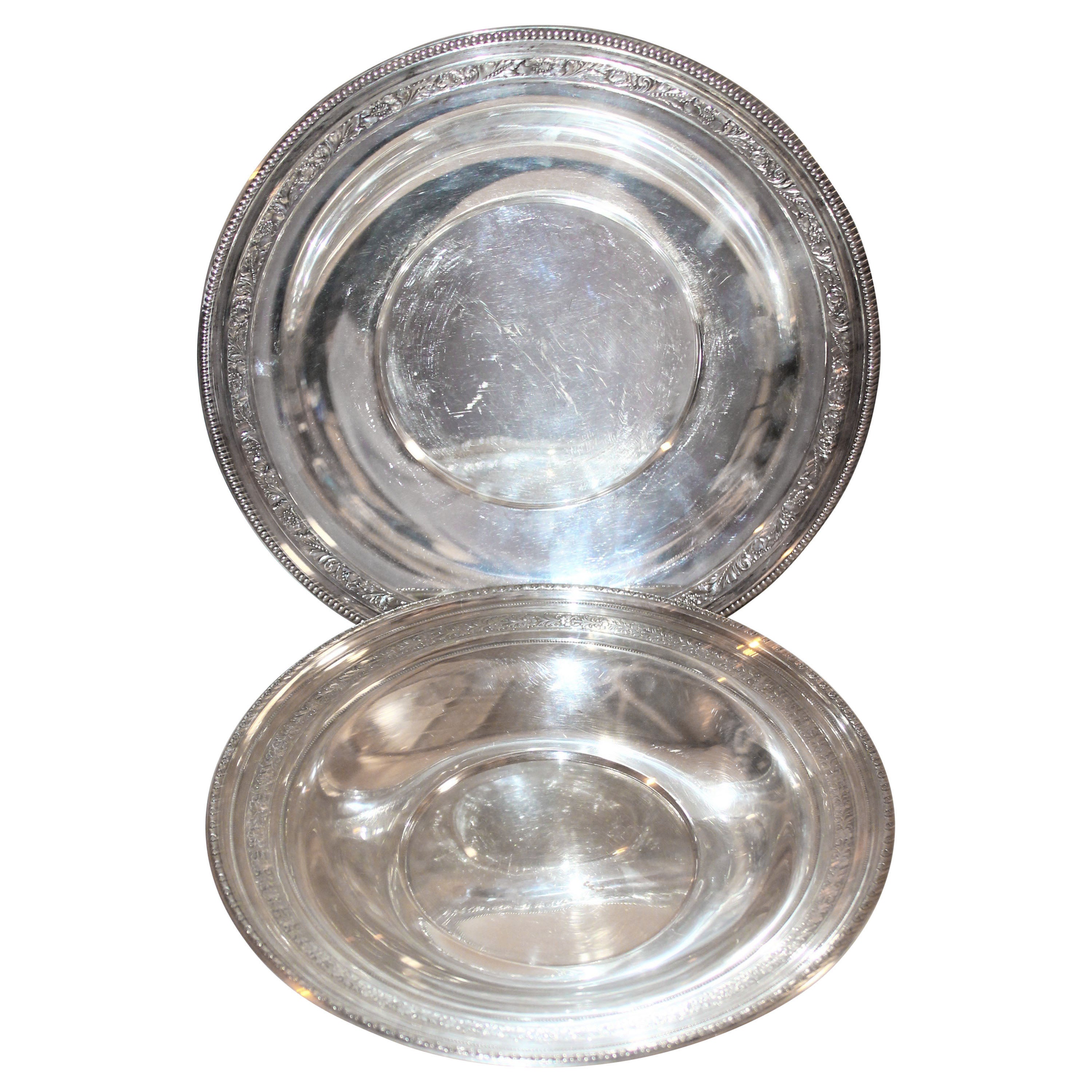 Collection of Nine Silver Sterling Serving Dishes and Bowls For Sale at 1stDibs