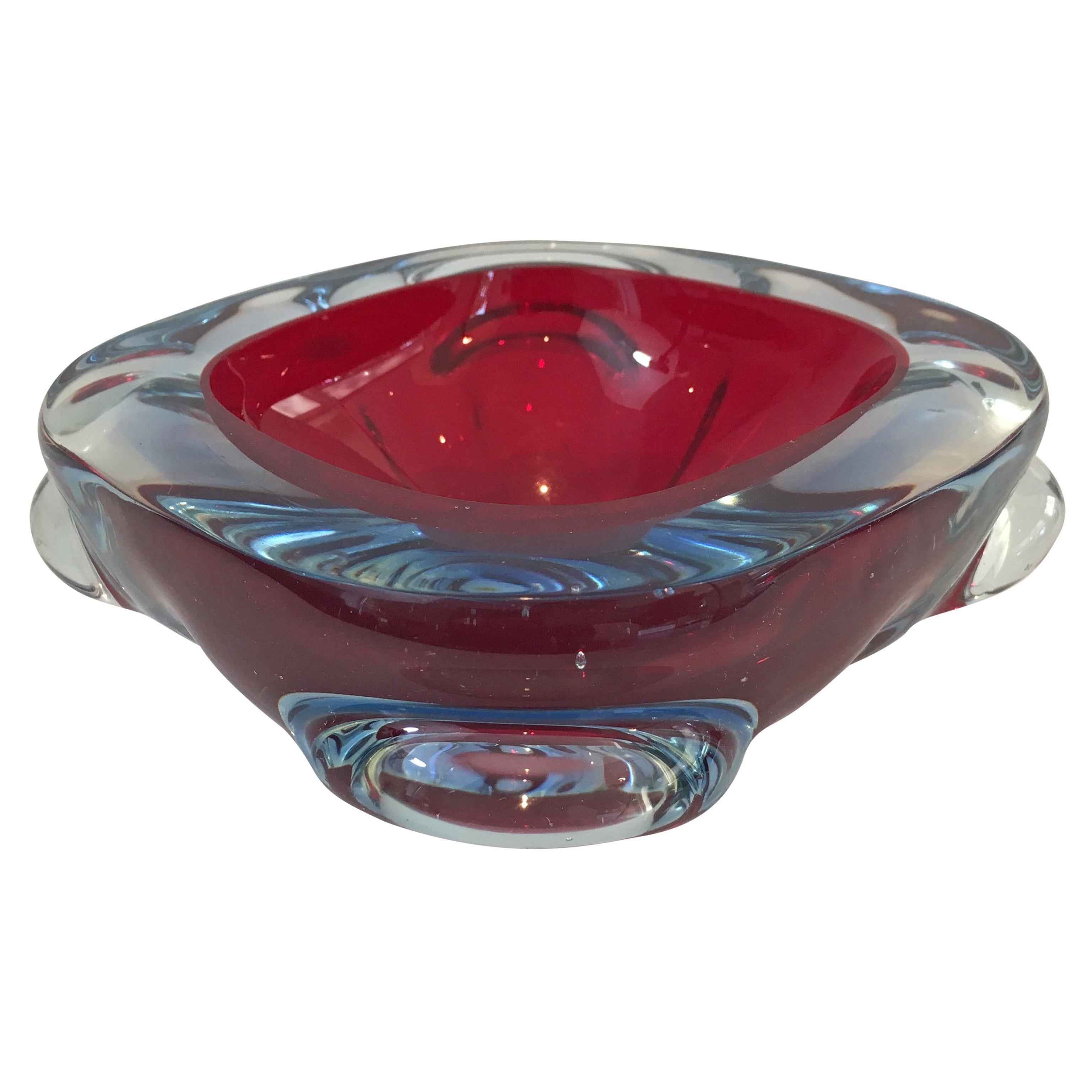 Posacenere Bi-Color Cristal, 1970 circa