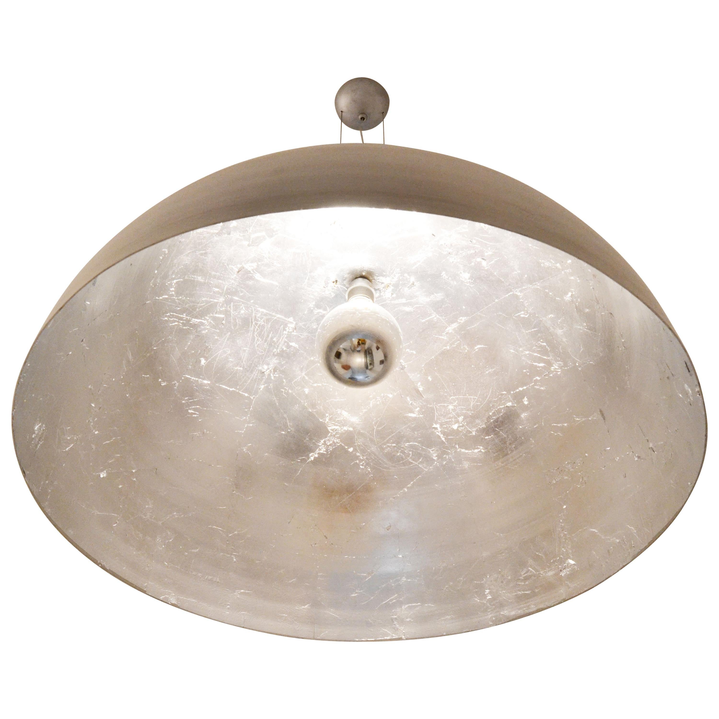 'Moon' Large Round Silver Leaf Ceiling Light or Lantern by Element&Co im Angebot