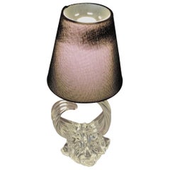 Schneider Crystal Table Lamp, France 1950