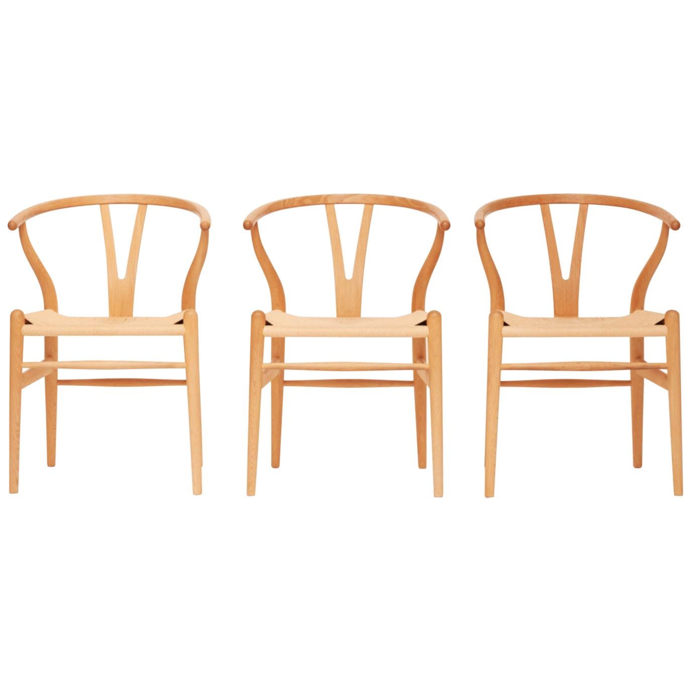 Hans J. Wegner CH24 Wishbone Chair, Set of 6