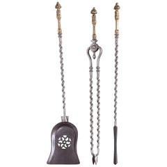 Victorian Fireplace Tools and Chimney Pots
