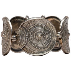 Scandinavian Modern Midcentury Silver Bracelet by Jorma Laine, Finland