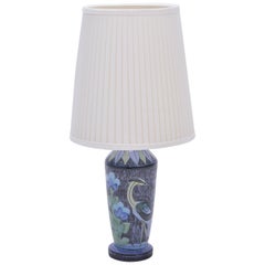 Vintage Handmade Swedish Ceramic Lamp by Alingsås Ceramic, 1960s