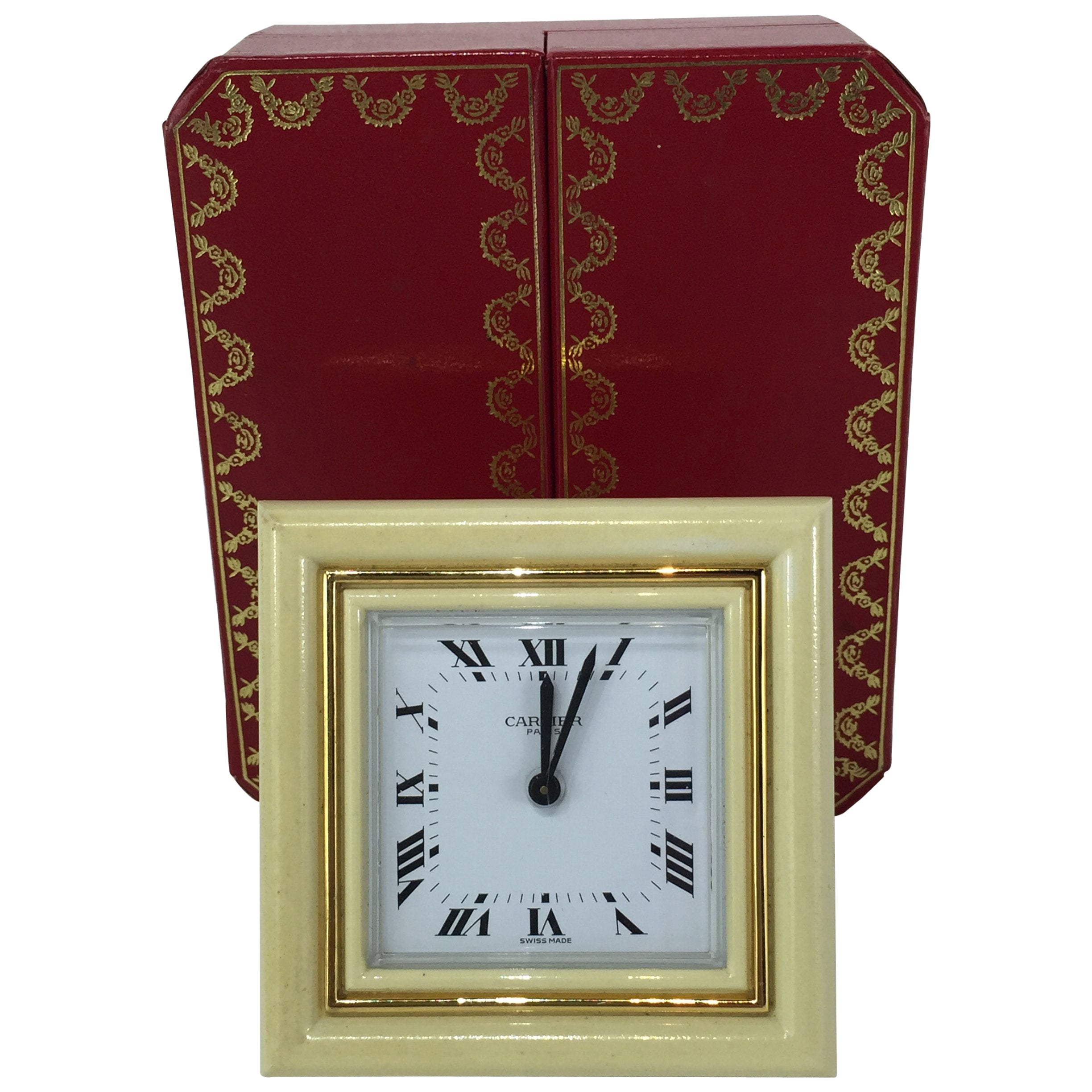 Vintage Cartier Clock at 1stDibs