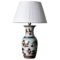 China Table Lamps 675 For At 1stdibs Lamp Table Oriental White Red Flowers 1920s China
