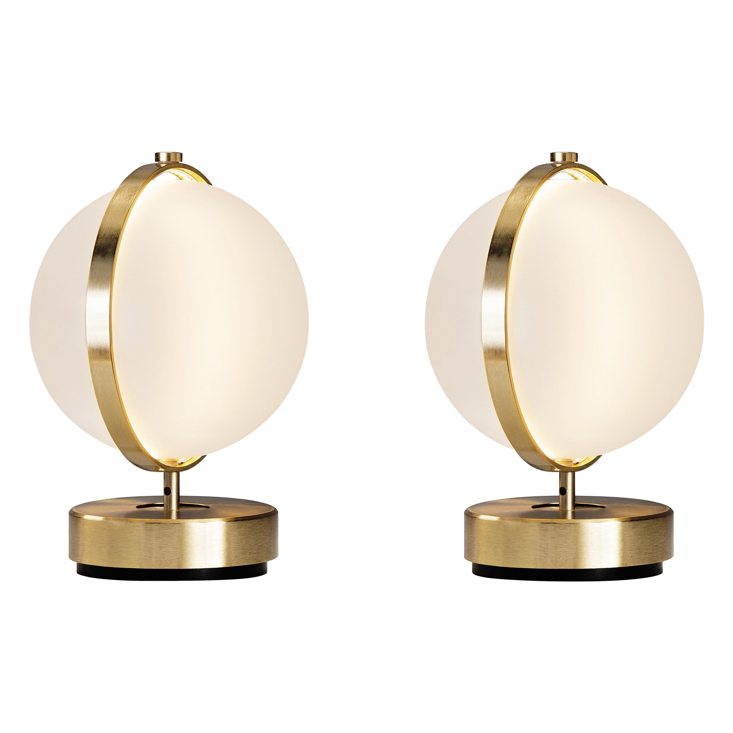 Pair of Orion Table Lamps, Small For Sale