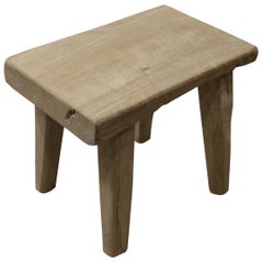 Andrianna Shamaris St. Barts Teak Wood Side Table or Stool