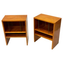 Pair of Italian Rationalist Nightstands or End Tables in Style of Terragni, 1930