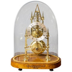Early Victorian Skeleton Clock by Dell, Bristol