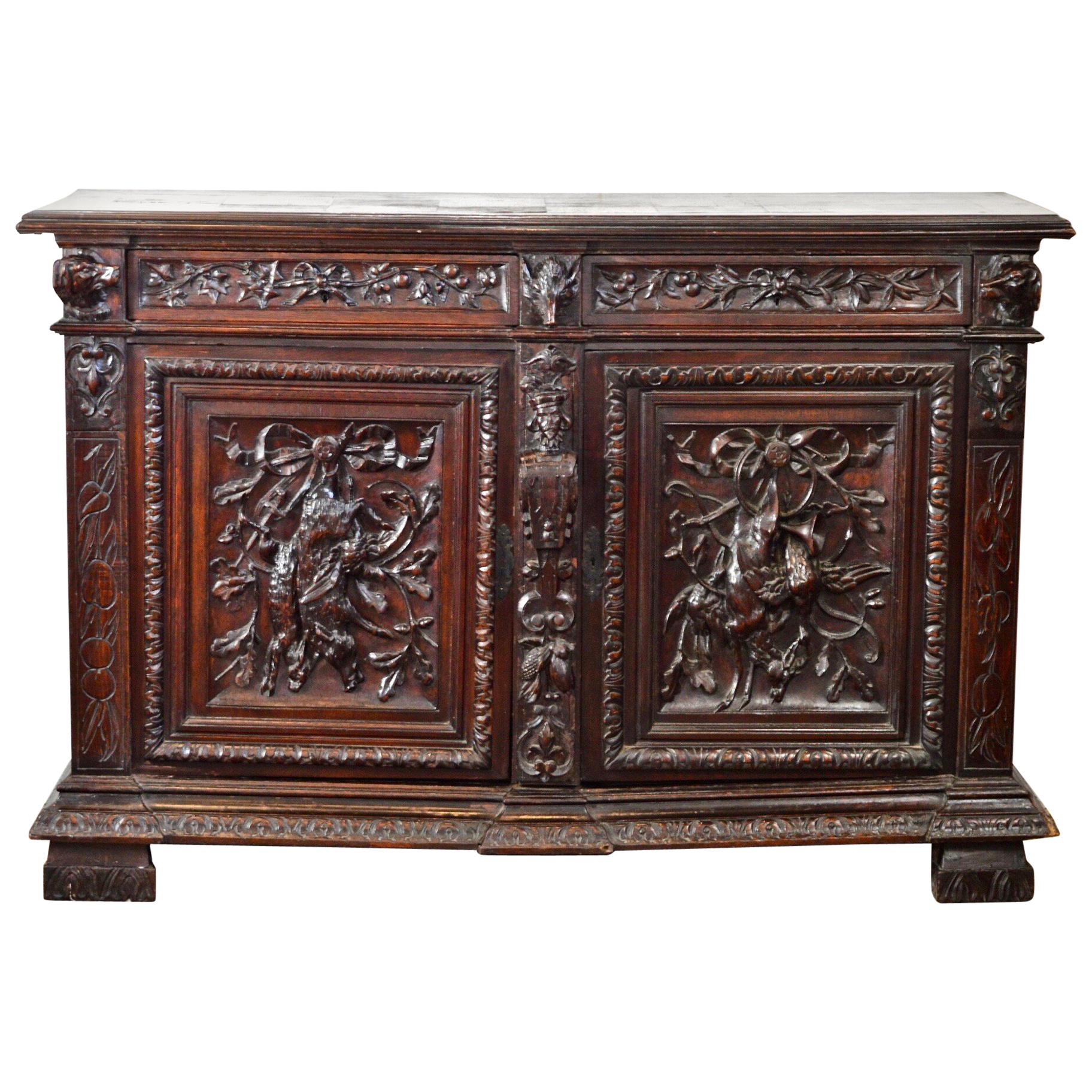 19th Century Black Forest Buffet for a Sporting Life For Sale