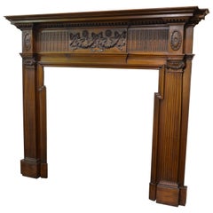 Mid-19th Century Mahogany Georgian Mantle