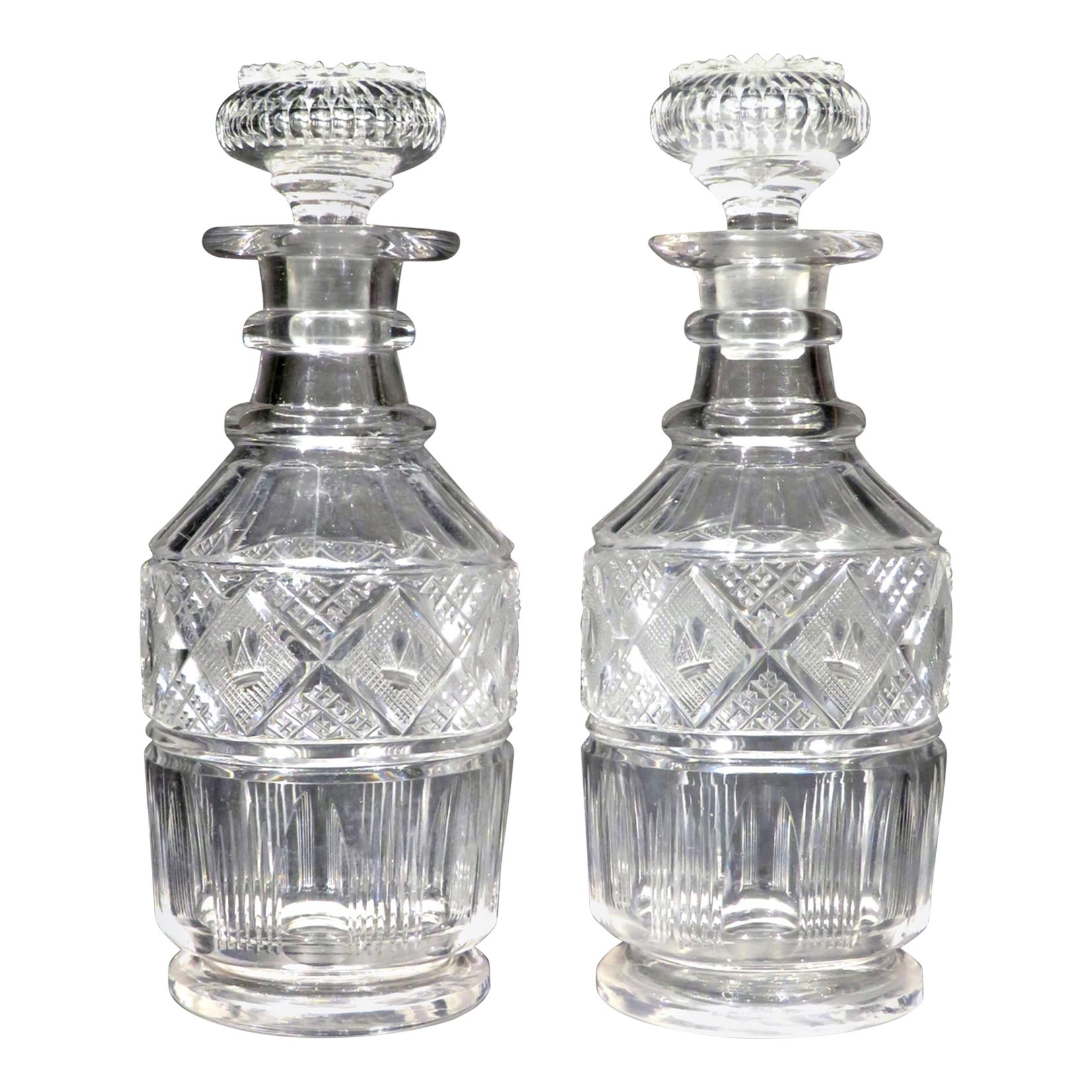 Fine Pair of Decanters at 1stDibs