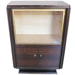 French 1940s Macassar Ebony Bar Lined in Sycamore 9