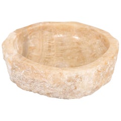 Used Round Onyx Sink Basin in Cream Color