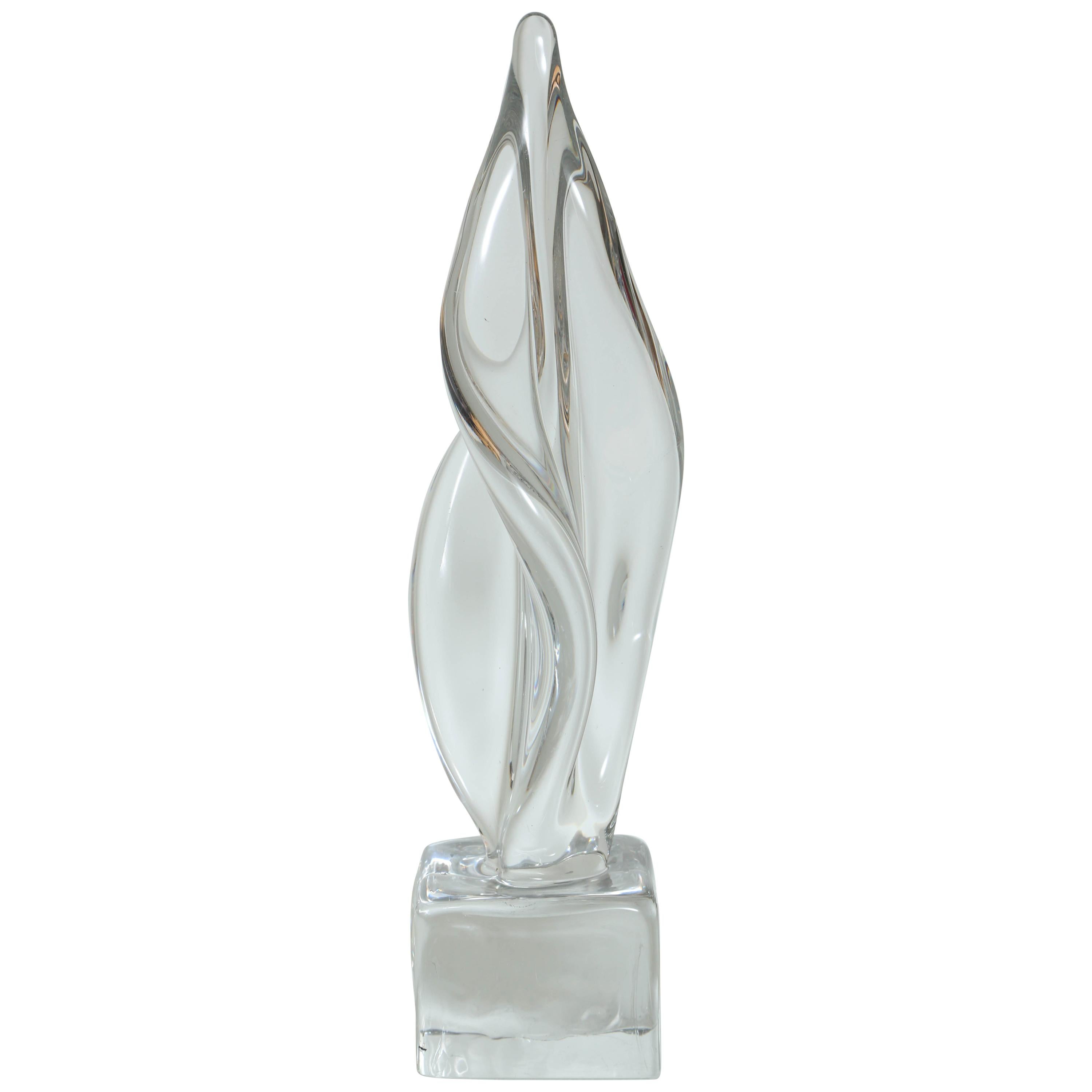 Italian Mid Century Modern Abstract Sculpture in Murano Glass