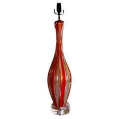 Vintage Barovier Mid-Century Modern Italian Murano Glass Lamp