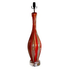 Lampada in vetro di Murano italiana Barovier, metà del secolo scorso
