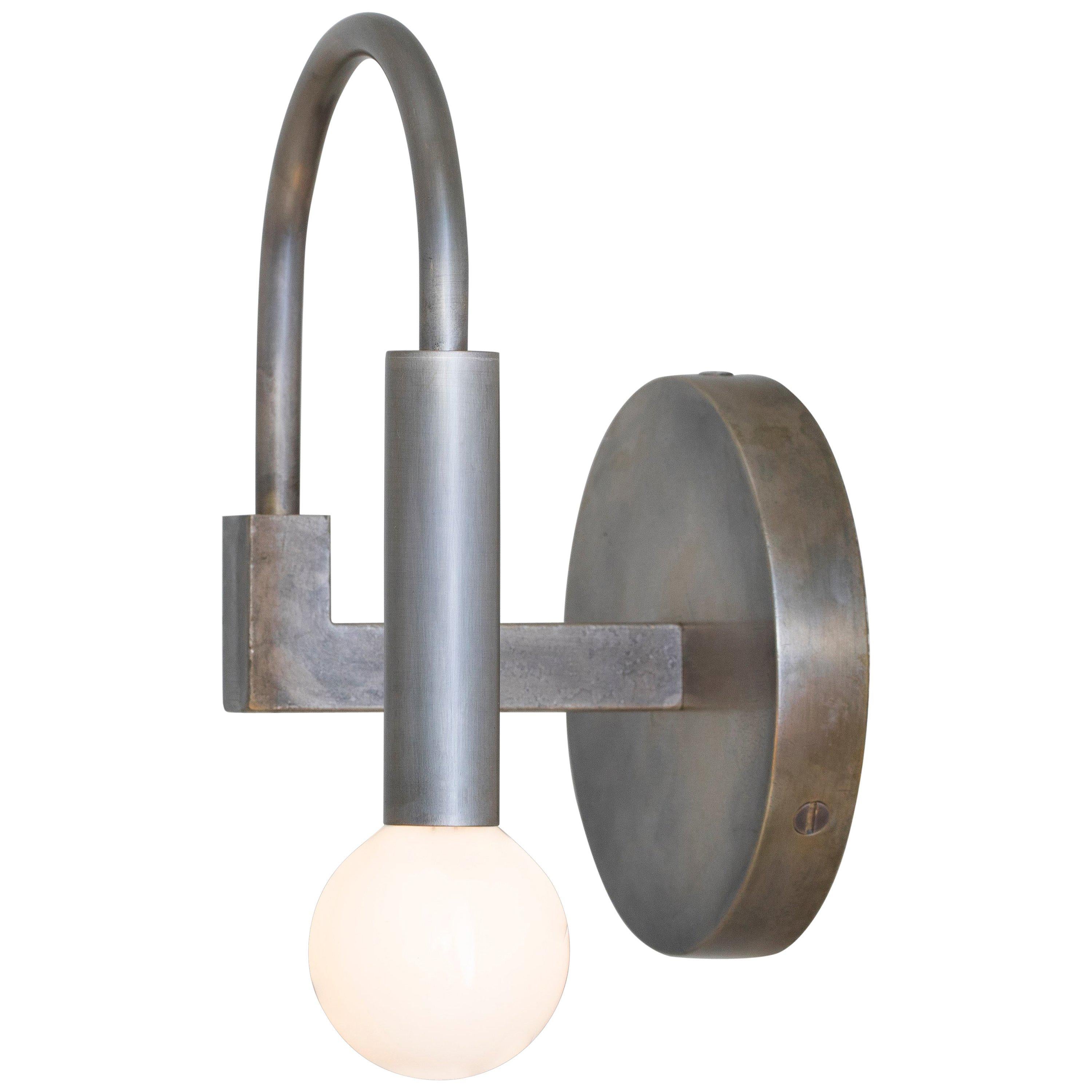 Arch, a Contemporary Wall Sconce in Vintage Silver, Available ADA Compliant