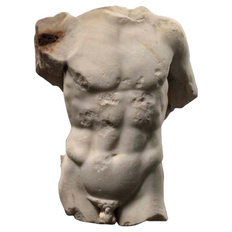 A Roman Marble Male Torso, circa 2nd Century AD 1