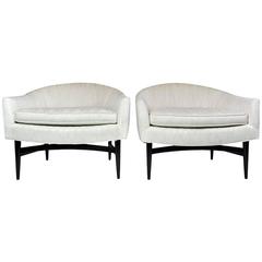 Pair of Lounge Chairs by Lawrence Peabody