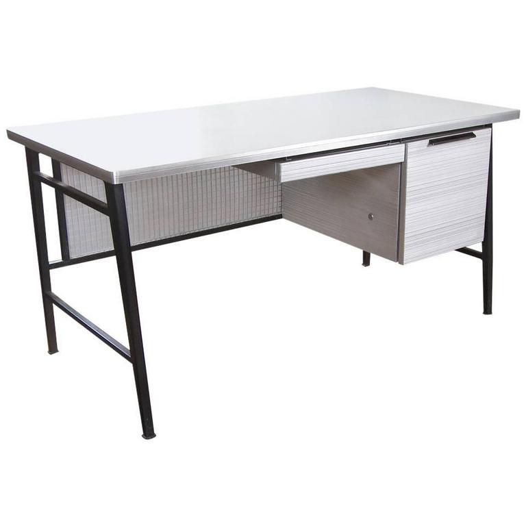 Goodform Studios Desk Mid Century Modern Italic Styling Gordan Goodform Studios Desk Mid Century Modern Italic Styling Gordan Bunshaft Aluminum For