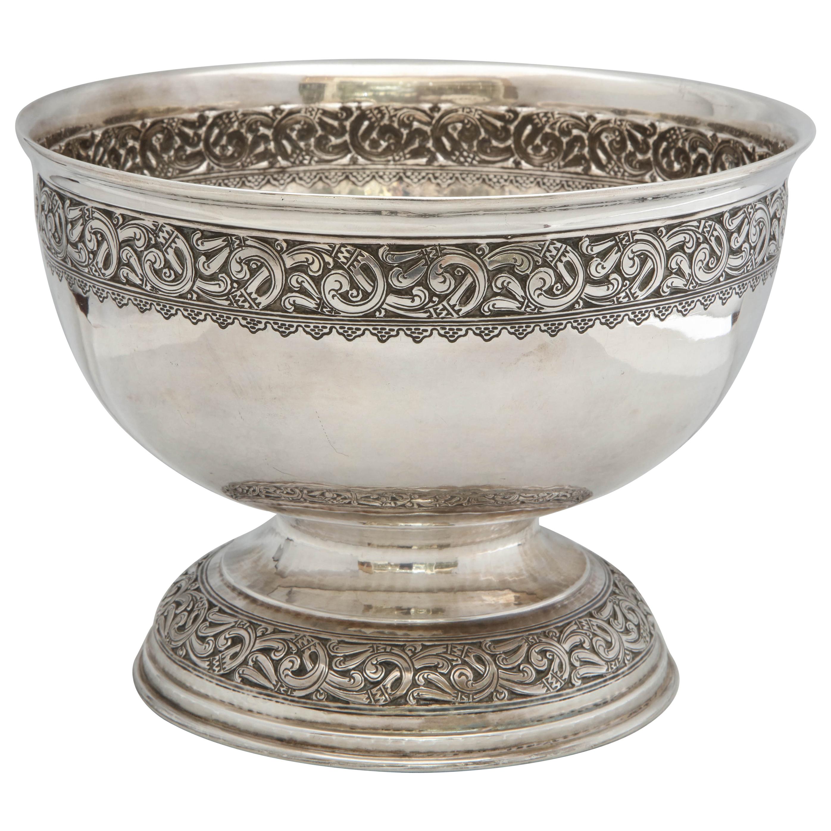 Arts and Crafts Sterling Silver Celtic Style Centerpiece Bowl by Liberty and Co.