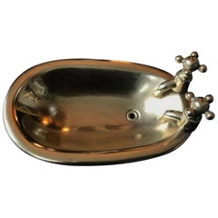 Vintage Bronze Soap Holder,  France, 1940