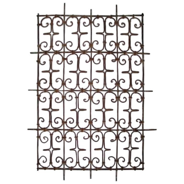 Five Islamic Wrought Iron Wall Decorations or Sculptures For Sale