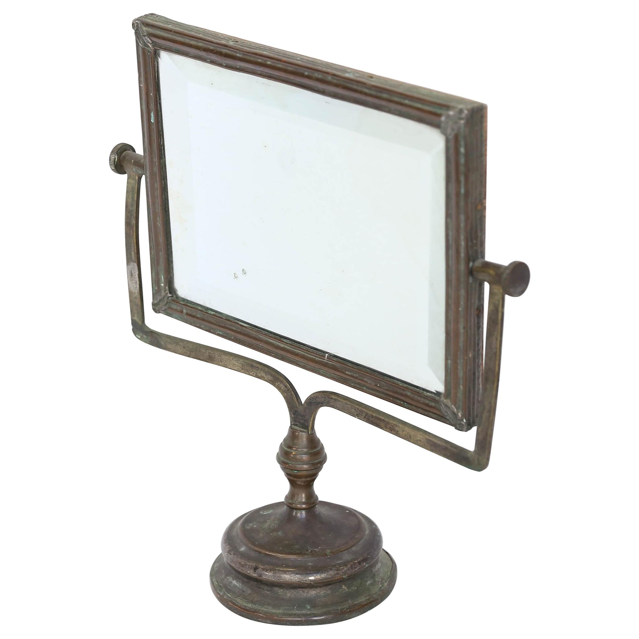 Antique French Shaving, Standing Mirror
