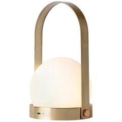 Carrie Portable Led Lamp, Brushed Brass by Norm Architects