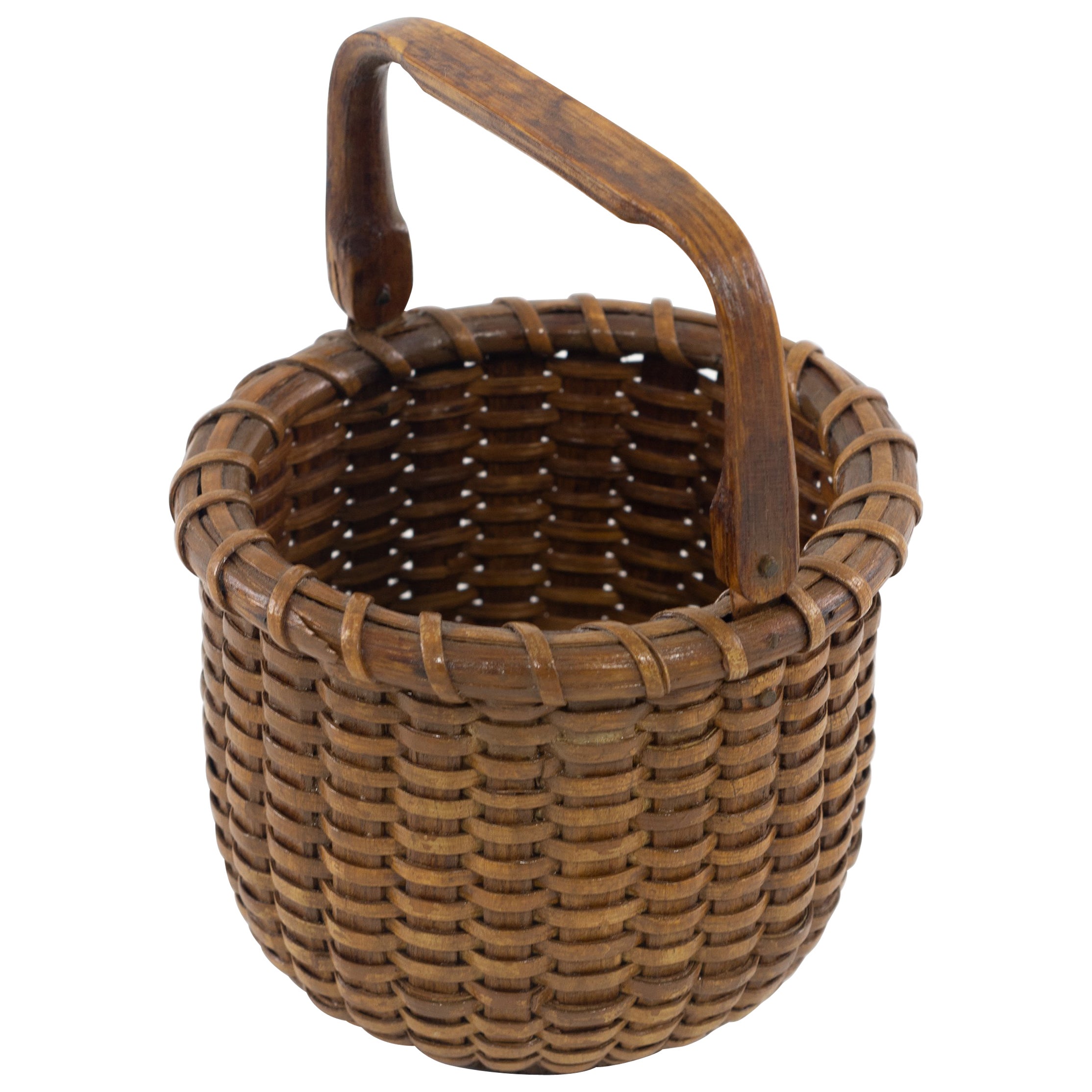 Homemade Tin Basket For Sale at 1stDibs