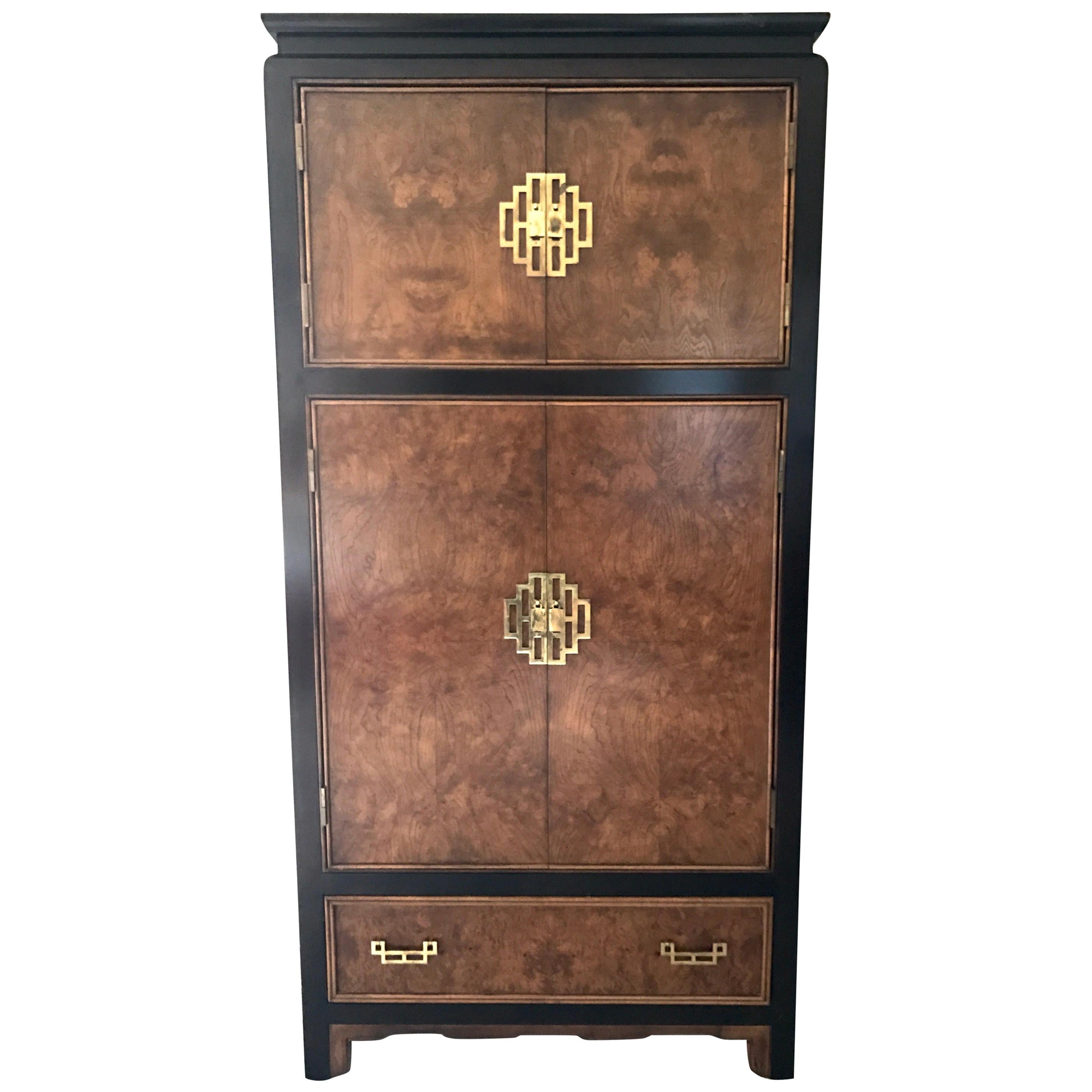 Century Furniture Company Midcentury Mod Asian Style Cabinet Wardrobe Dresser