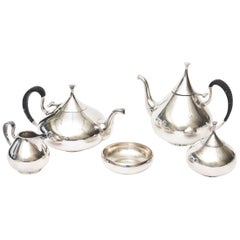 Vintage John Prip for Reed & Barton Silver-Plate Coffee and Tea Service