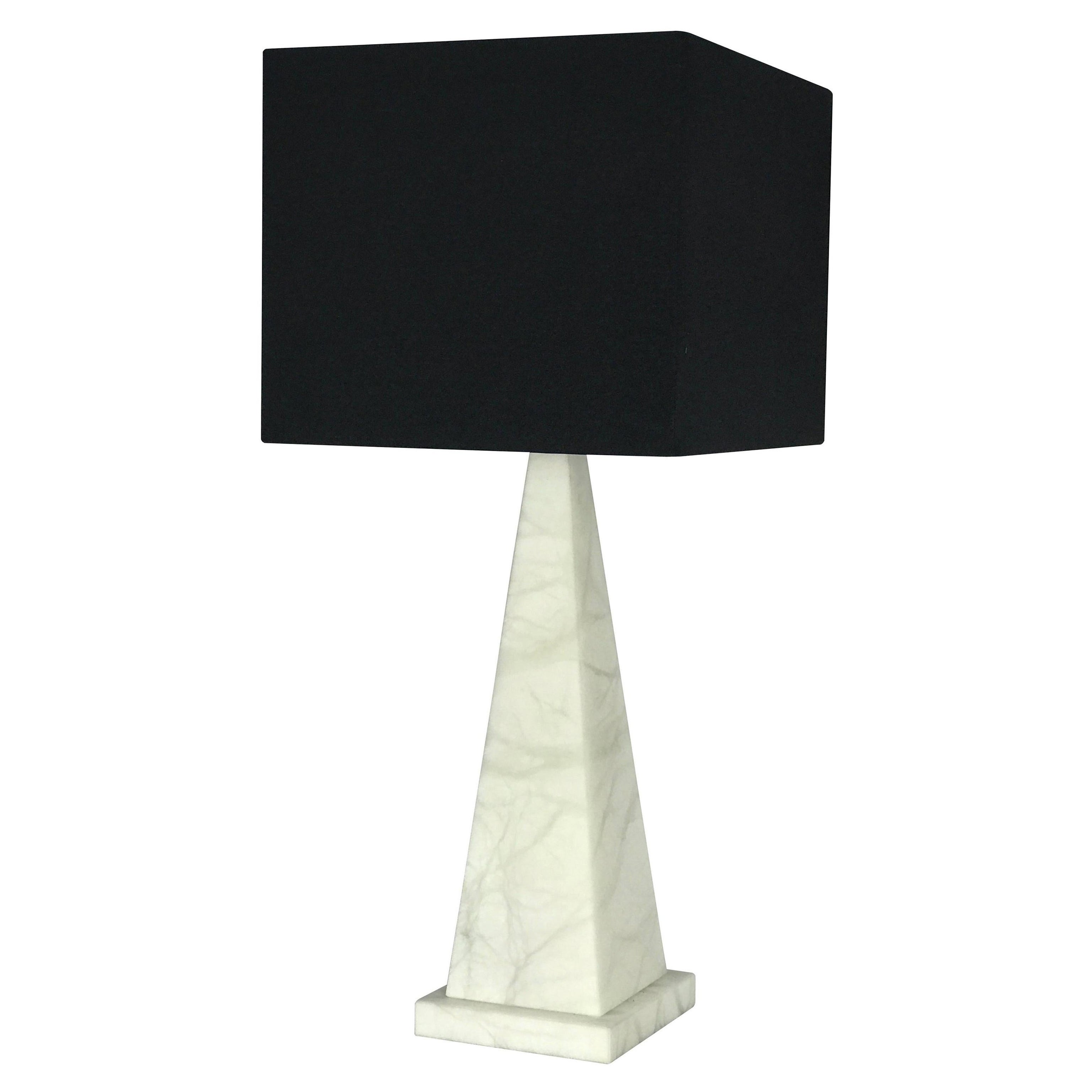 'Pyramid' Alabaster Table Lamp in the Manner of Pierre Chareau