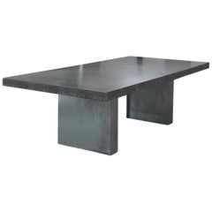 21st Century Giorgione 250, Concrete Dining Table, 100% Handcrafted in Italy