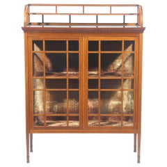 E W Godwin, Collinson & Lock, an Anglo Japanese Mahogany and Satinwood Cabinet