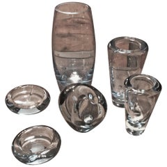 Set of Vintage Royal Copenhagen Glass Designed by Per Lütken for Holmegaard