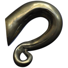 Contemporary Sculptural Bronze Handle 'Kinoko' Cast in French Sand Molds