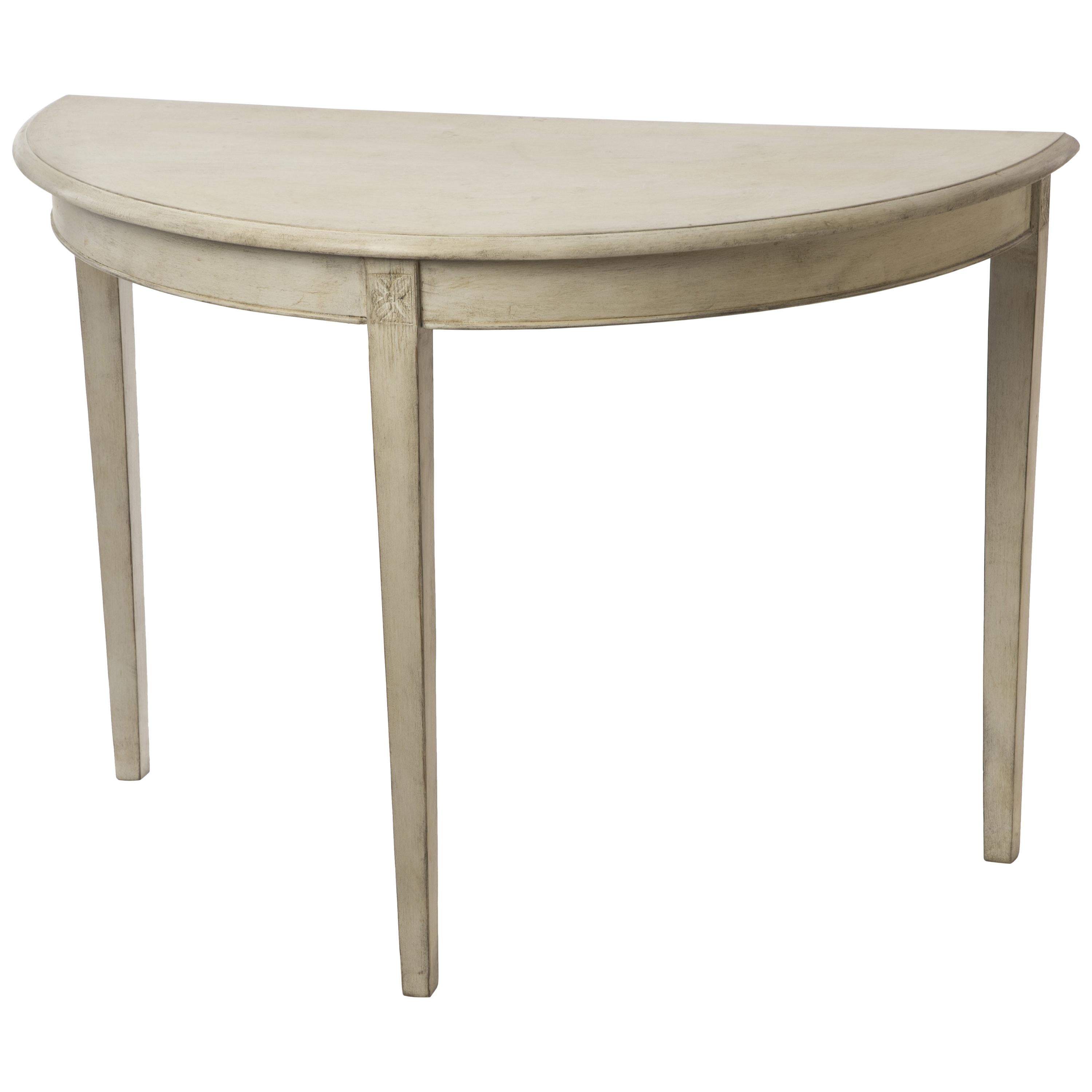 Pair of Gustavian Demi-Lune Tables For Sale