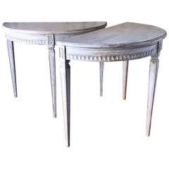 Gustavian Demi-lune Tables