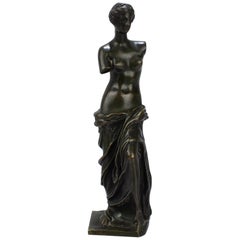 Vintage Cabinet Size Bronze Sculpture of Venus de Milo after Ron Liod Sauvage