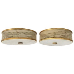 Pair of Pierre Guariche Style by Arlus Flush Mount