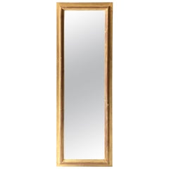 20th Century French Giltwood Wall Rectangular Mirror with Original Glass