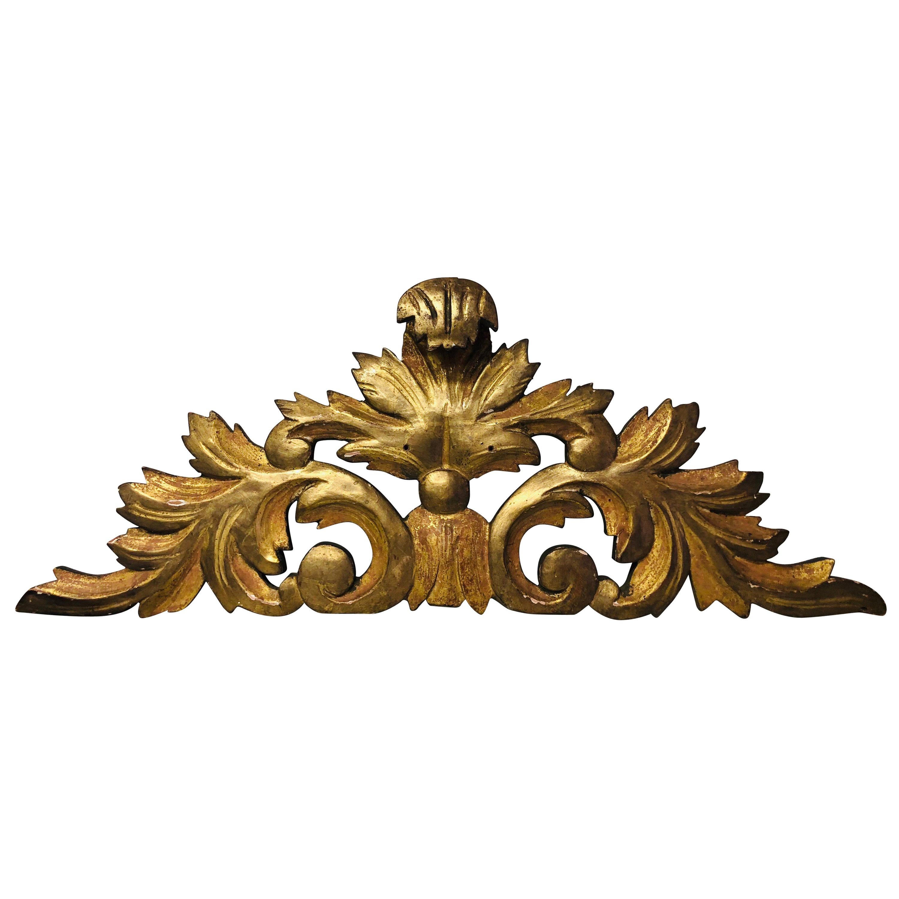 19th Century French Giltwood Decorative Element