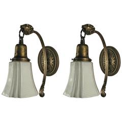Pair of 1920s Ram Sconces 4