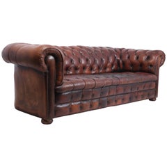 Chesterfield Sofas 60 For At 1stdibs Vintage Brown Leather Chesterfield Circa 1960