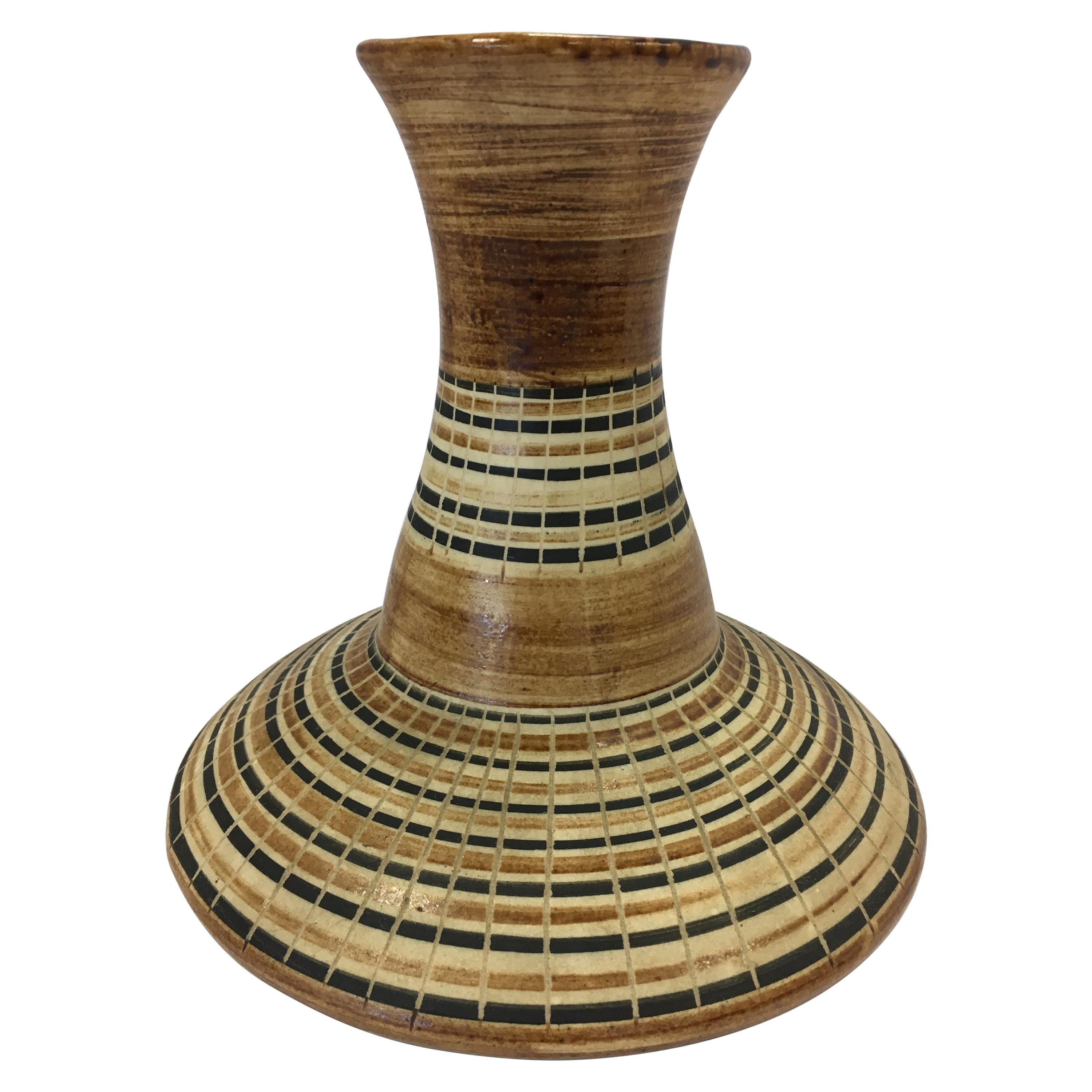 Harsa Studio Israel Mid-Century Modern Ceramic Vase Urn