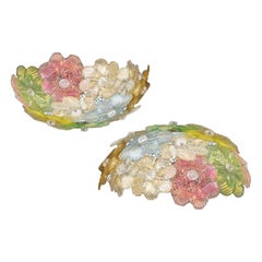 Mid-century Murano Barovier & Toso Flowers Flush Fixture, Sconce, Ceiling, 1950s